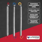 Lifespan Fitness Studio Pilates Machine Spring Red (46cm, 3cm loop, 28kg)