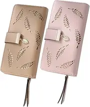 Gogogmee Small for Women Card Holder Cards Wallet Large Wallet Portable Money Pouch for Office Workers
