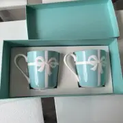 Tiffany & Co. Light blue ribbon mugs, set of 2