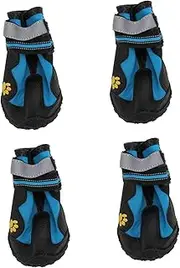 Toddmomy 1 Set Pet Hiking Shoes Protective Dog Shoes Boots for Dogs Puppy Dog Boots for Hot Pavement for Dogs Small Soft- Rain Shoes for Dogs Pet Shoes Zippered Dog Shoes Paws Black Plastic