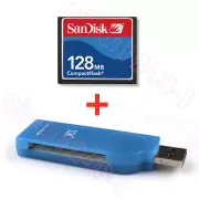128MB CNC CF Compact Flash card + SSK USB2.0 Card reader FANUC