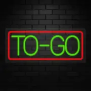To-Go Neon Sign for Retail Displays | LED Flex Neon | 24"W x 10"H x 1"D