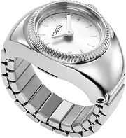 [FOSSIL] Women's Watch Ring with Two-Hand Analog Display and Stainless Steel Expansion Band
