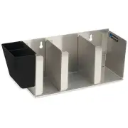 Manufacturer Varies Lid Organizer,6 1/2in H,Silver L1014 Manufacturer Varies