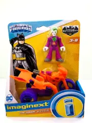 NOC Imaginext Joker & Cycle Figure DC Super Friends Streets Gotham City