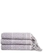Set of 3 Ivy Collection Hitit Traditional Bath Towels
