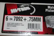 Hi-Tech 7092+.75MM (.030) Set of 6 Pistons 2954 CC Mazda