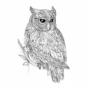 Colour Me Owl Canvas Print