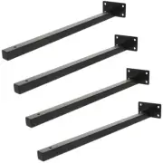 4pcs Concealed Blind Shelf Support Brackets Wall Mounted Hidden Floating Shelf