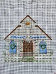 WEDDING CHAPEL-MELISSA SHIRLEY-HANDPAINTED NEEDLEPOINT CANVAS 1036L