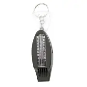 4IN1 Survival Whistle Compass Thermometer Magnifier Camping Hiking Tool