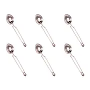6x Teaology Stainless Steel Oval Spring Tea Leaf Infuser Kitchen Utensil Silver