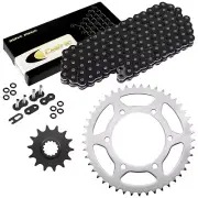 Black O-Ring Drive Chain & Sprockets for Kawasaki EX250J Ninja 250R 2008-2012