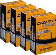 Continental Tour 28 All Inner Bicycle Tubes - 700 x 32-47c, Presta 42mm Valve (4 Pack)