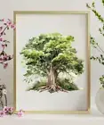 Tree Wall Art Print, Botanical Art Print Wall Art Decor, Beautiful Nature Print