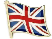[Panda Loco Pins] Union Jack Britain British English United Kingdom Country Flag Lapel Pin Badge by Panda Loco, Enamel,Iron,Brass