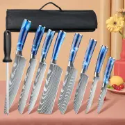 Knife Set,Kitchen Knife Set,Knife Sharpener Set,Chef Knife Set with Bag For Gift
