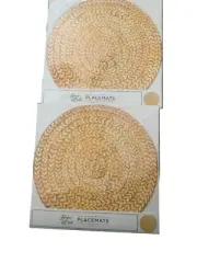 Hester And Cook “Braided Jute” Placemats 2 Packs Of 12 Paper Placemats (24) New