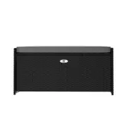 Gardeon Outdoor Storage Bench Box Wicker Garden Tools Cushion Patio Furniture