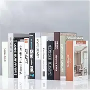 Decorative Books Set,12 Pieces Fashion Fake Book Modern Hardcover Decoration for Home Office Bar Table Shelf Decor Book Display