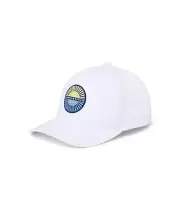 TravisMathew Men's Standard Touching Down Adjustable Snapback Cap Hat White