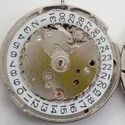 Dandong 7120 Silver Mechanical Watch 3 Hands Single Date Display at 3 o'clock