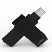 iXflash 512 GB Backup Flash Drive USB A & USB C for iPhone iPad & Computer Black