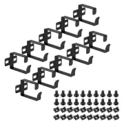 10 Set Server Rack Cable Management D Ring Hooks Wire Organizer Cable Mount