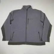 Alcatraz Island Jacket Mens 2XL Gray Soft Shell Fleece Lined National Parks