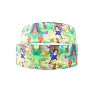 Snow White and the Seven Dwarfs Print | 1" Grosgrain Ribbon | 5 Yard Cut