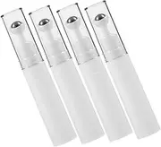 VICASKY 4pcs Roll Refillable Glass Roller Bottles with Balls Portable Perfume Containers for Essential Oil Eye and Travel Friendly