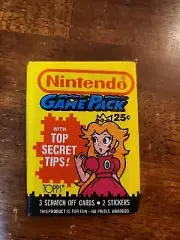 Nintendo Game Pack Trading Cards 1989 Topps Unopened- Princess Peach 25 cents!