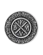 Bullet For My Valentine Badge Band Logo 3D sculpted pewter new Official clutch