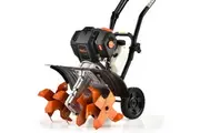 PLANTCRAFT 46CC Garden Cultivator Tiller Handheld 15 Inch Petrol Power Soil Rotary Hoe 4-Stroke
