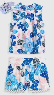 BNWT COUNTRY ROAD SIZE 10 GIRLS POPPY FLORAL TOP AND SKORT SET $98