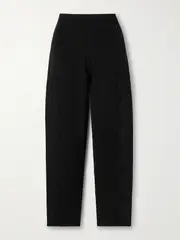 [Ulla Johnson] Ulla Johnson - Asher Scalloped Knitted Straight-leg Pants - Black - small small Black