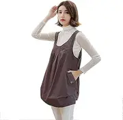 [KFJZGZZ] EMF Maternity Clothing,Radiation Protection Maternity Clothing Fabric Conductive Stretchable Breathable for RF/LF Blocking/Shielding,Pink-L
