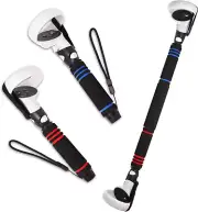 VR Game Handle Attachments for Oculus/Meta Quest 2 Handles,2 in 1 Upgraded