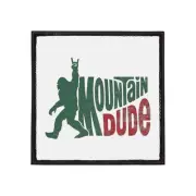 Mountain Dude Iron-On Patches for DIY Fashion, Custom Jacket, Unique Gifts,