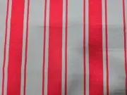 Schumacher - Tangier Stripe / Color Teal & Red - 2.5 yards