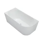 Isabella Right-Hand Acrylic Corner Bath, 1500mm, Gloss White