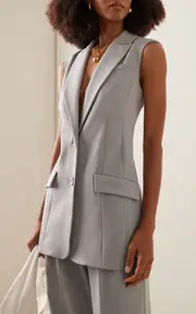 [Favorite Daughter] Sleeveless Long Blazer