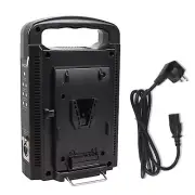 BP-2CH Dual Channel V-Mount/V Lock Battery Quick Charger with Power Supply Cable