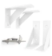 SOGAL Small Shelf Bracket, with 4 Mounting Ways Wall Mounted Shelf Bracket