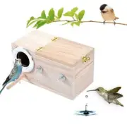Wooden Parrot Small Bird Breeding Box Ne-sting For Lovebird House