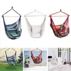 Portable Hanging Rope Swing Bed 330Bls Canvas Hanging Hammock Chair for Garden