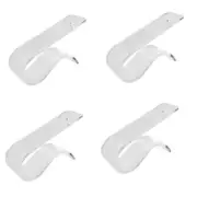 Clear Acrylic Lucite Single Shoe Display Stand Set Of 4 Pc With Heels Slant