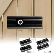 2 x Security Slide Latch Lock Aluminium Alloy Barrel Bolt Latch Keyless ☣