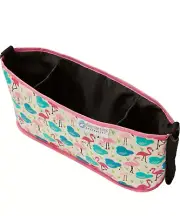 Keep Me Cosy™ Pram & Stroller Organiser, Cup Holder Caddy Bag - Flamingo
