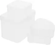 AUTSUPPL Plastic Makeup Sponge Box 4pcs Holder Case for Makeup Sponge Portable Travel Storage Case for Puff